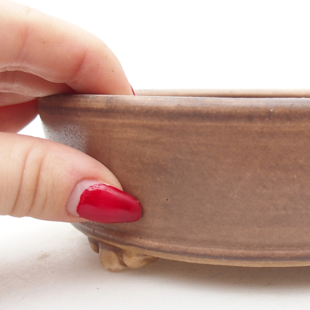 Bonsaischale aus Keramik 15,5 x 15,5 x 5 cm, rosa