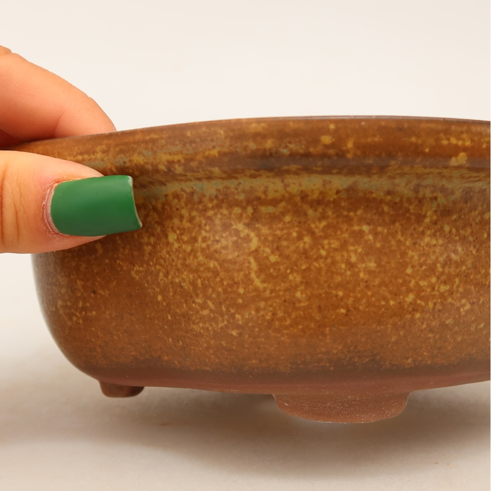 Keramikschale  16,5 x 14,5 x 6 cm, Farbe: braun