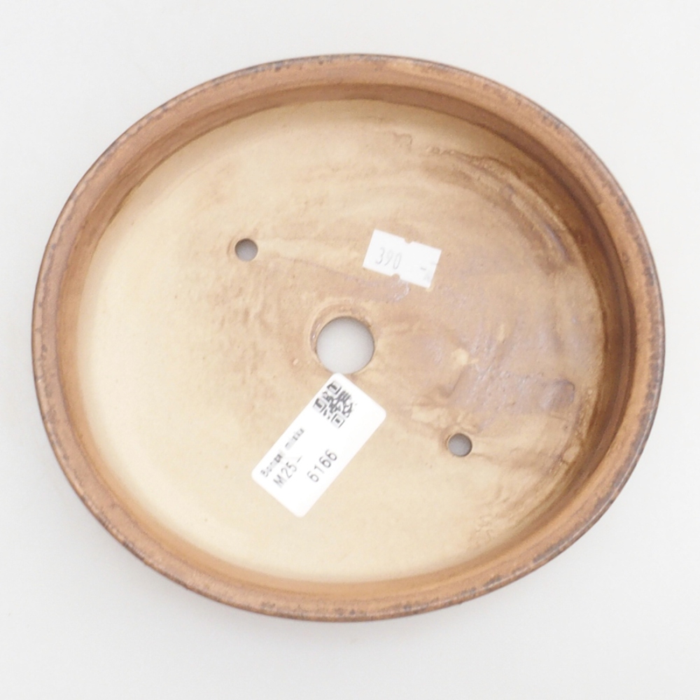 Bonsaischale aus Keramik 17 x 15 x 4 cm, Farbe braun