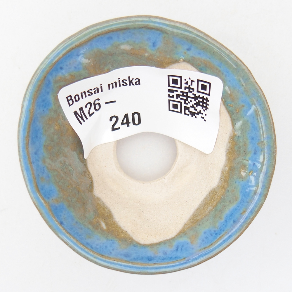 Mini-Bonsaischale 5,5 x 5,5 x 2,5 cm, Farbe blau
