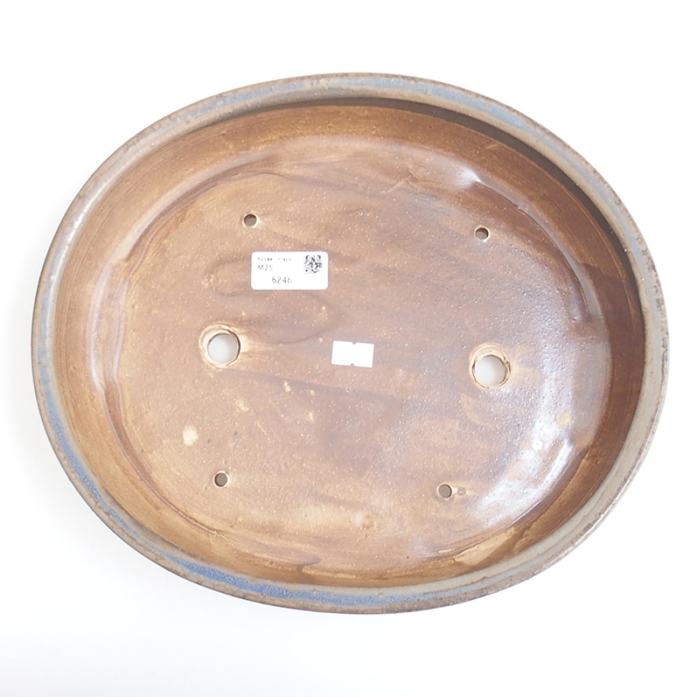 Bonsaischale aus Keramik 31 x 26,5 x 6 cm, Farbe blau