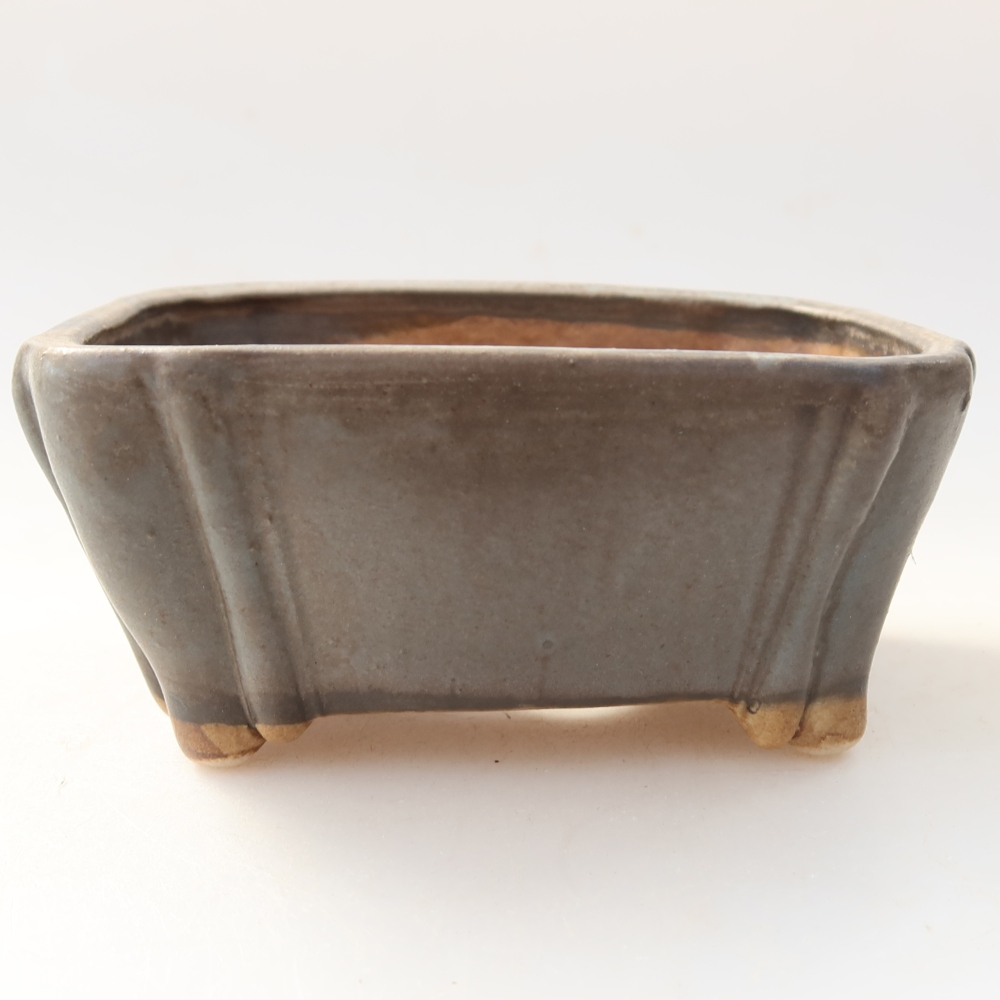 Keramik-Bonsai-Schale 10,5 x 8,5 x 5 cm, Farbe: Blau