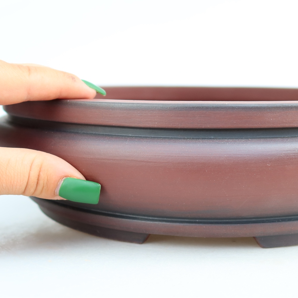 Keramikschale  27 x 27 x 7,5 cm, Farbe: Ziegelrot