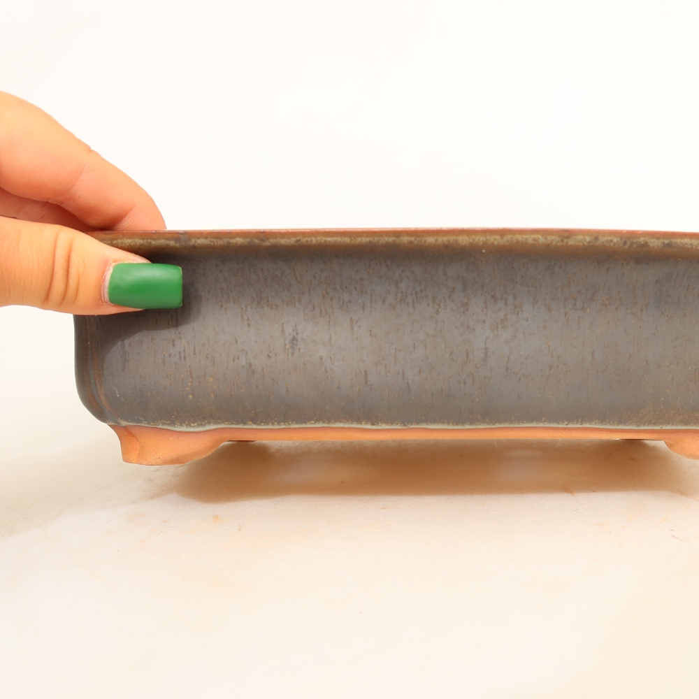 Keramikschale  24 x 17 x 6 cm, Farbe: braun