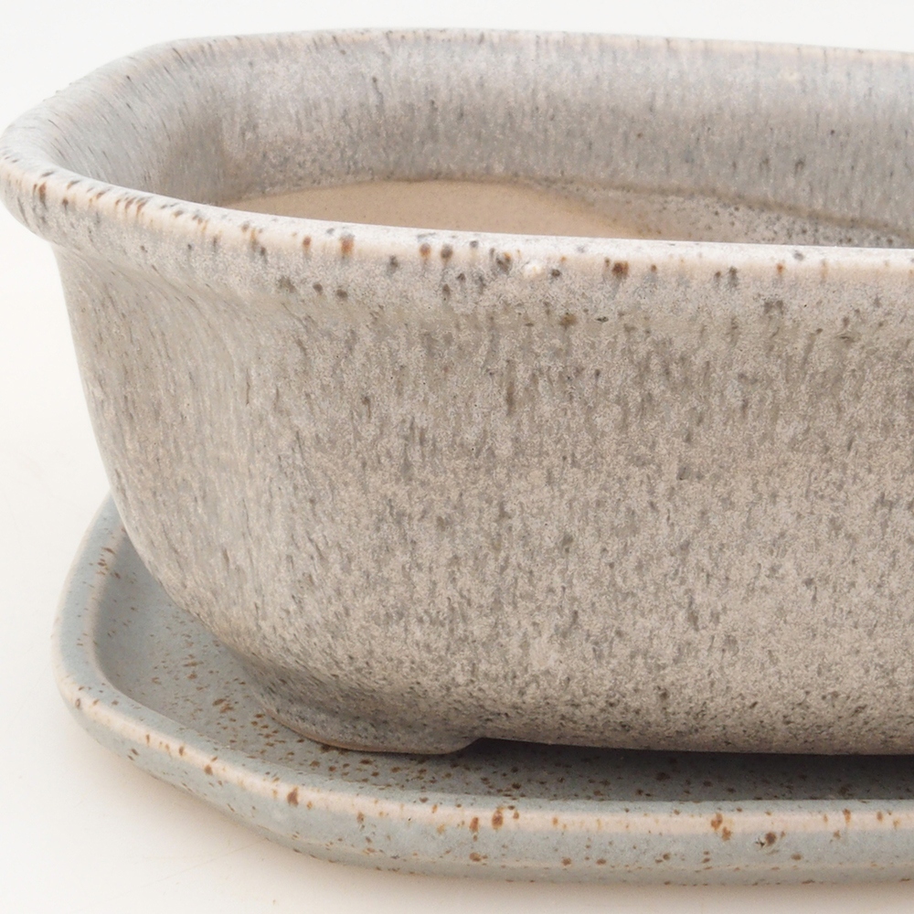 Bonsai-Schale + Untertasse H32 – Beige