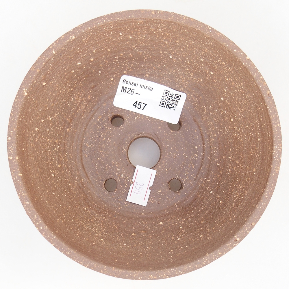 Bonsaischale aus Keramik 13,5 x 13,5 x 6,5 cm, braun