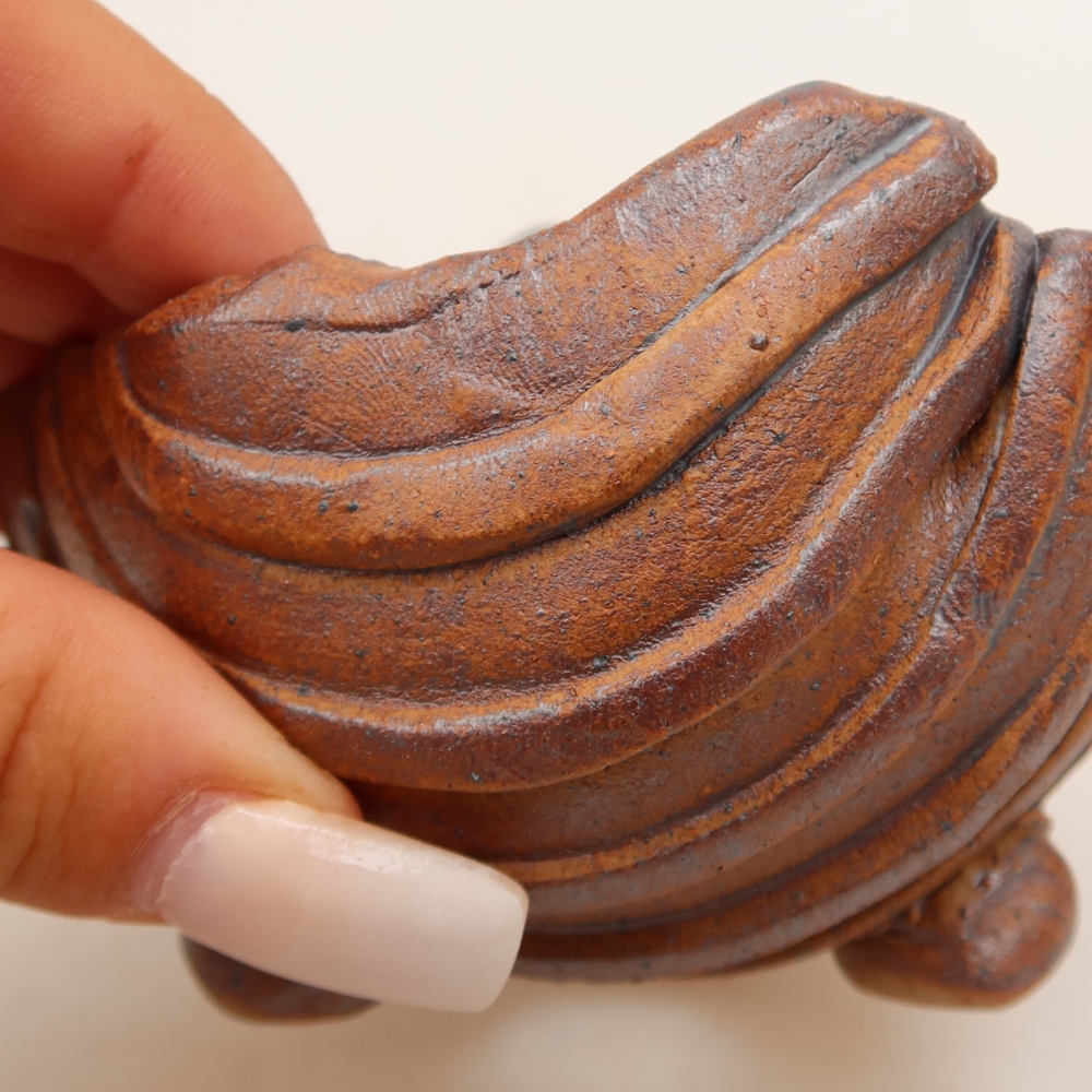 Keramikschale 9 x 8,5 x 6 cm , Farbe braun