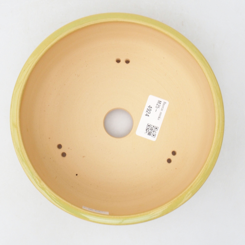 Keramik-Bonsaischale 17,5 x 17,5 x 5,5 cm, Farbe grün