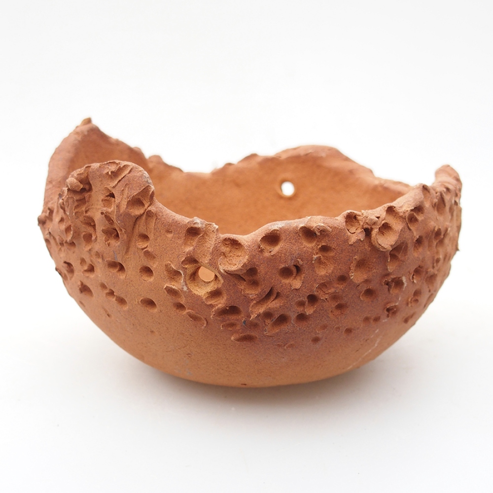 Keramikschale 13,5 x 13,5 x 8 cm, braune Farbe