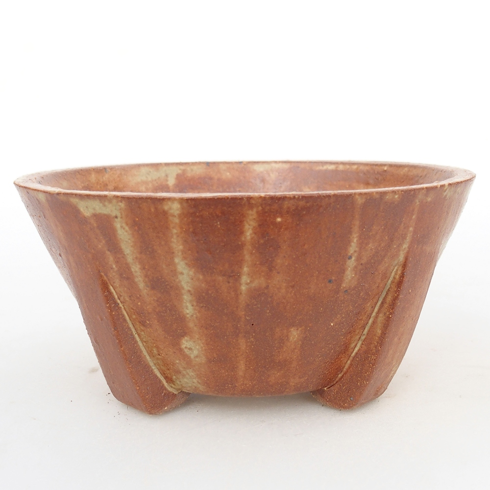 Bonsaischale aus Keramik 13,5 x 13,5 x 6,5 cm, braun