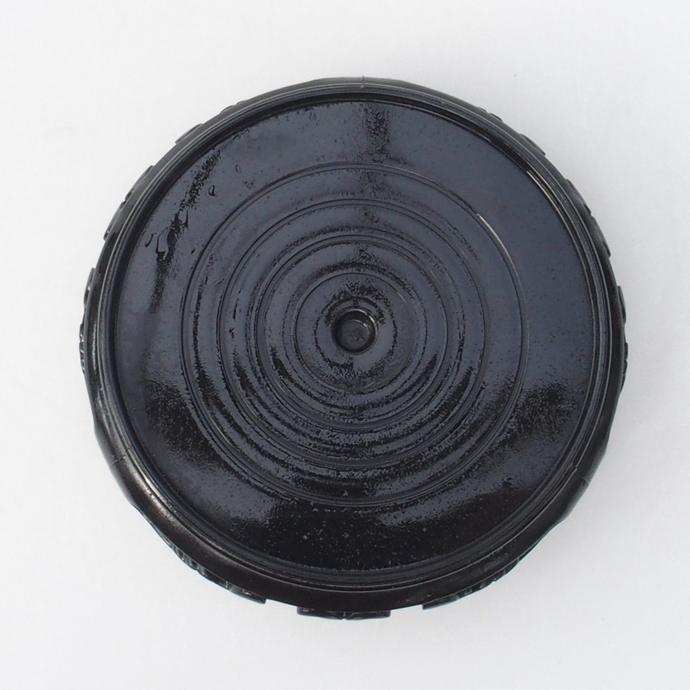 Bonsaitisch Kunststoff rund 10 x 10 x 3,5 cm, Farbe schwarz