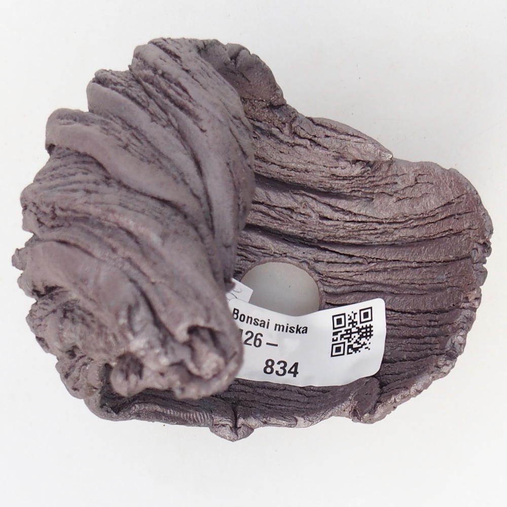 Keramikschale 9,5 x 8 x 11,5 cm , Metallic-Farbe