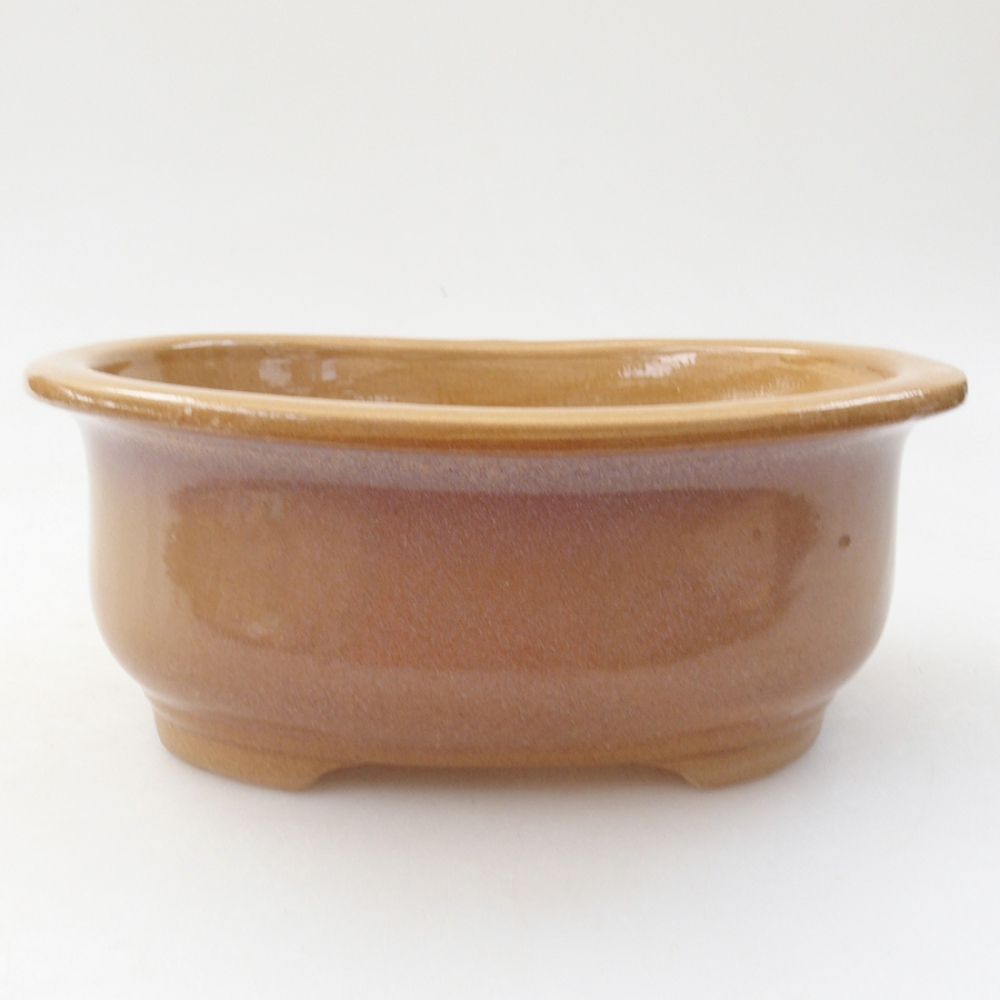 Keramik-Bonsaischale 15,5 x 12 x 5,5 cm, Farbe Beige