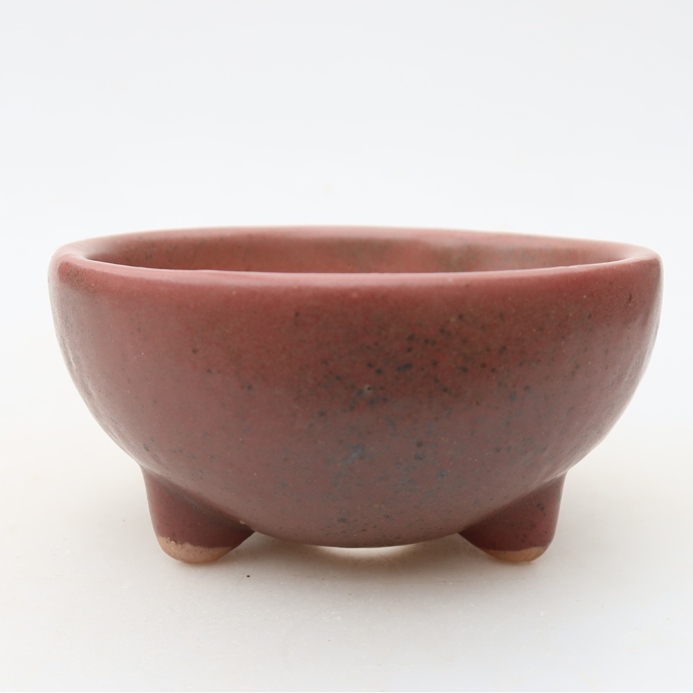 Keramik-Bonsai-Schale 10 × 10 × 5 cm, Farbe: Rosa