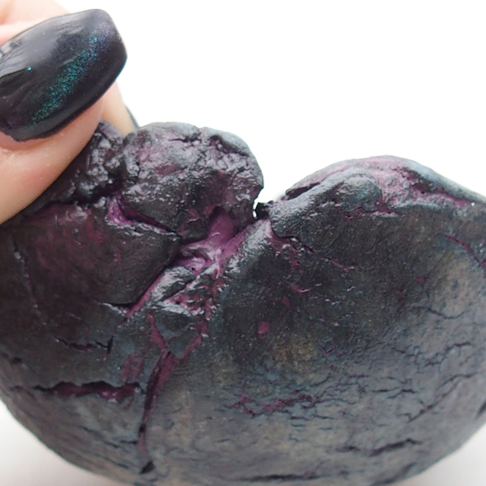 Keramikschale 9,5 x 8 x 4,5 cm , Farbe lila