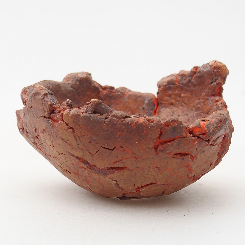 Keramikschale 7 x 7 x 3,5 cm , Farbe orange