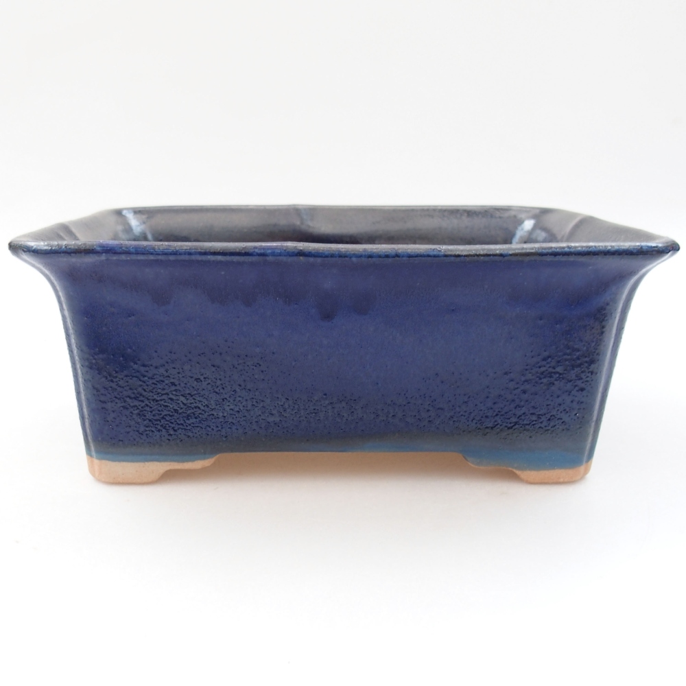 Keramik-Bonsaischale 18 x 14 x 7,5 cm, Farbe blau