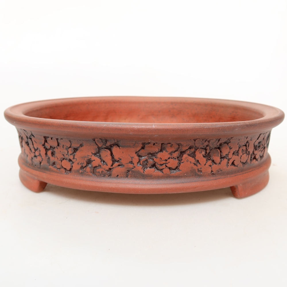 Keramikschale  22,5 x 22,5 x 5,5 cm, Farbe: Ziegelrot