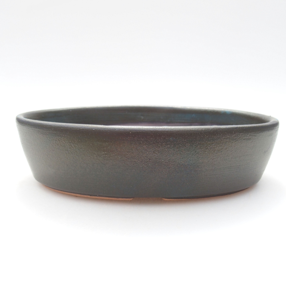 Keramik-Bonsaischale  16 x 11,5 x 4 cm, Farbe grau