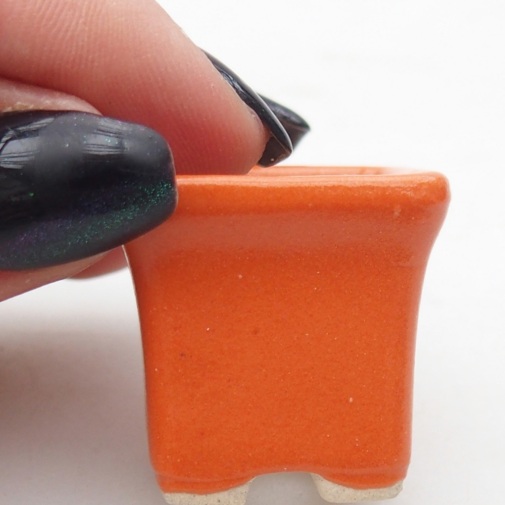 Mini-Bonsaischale 2,5 x 2,5 x 2,5 cm, orange