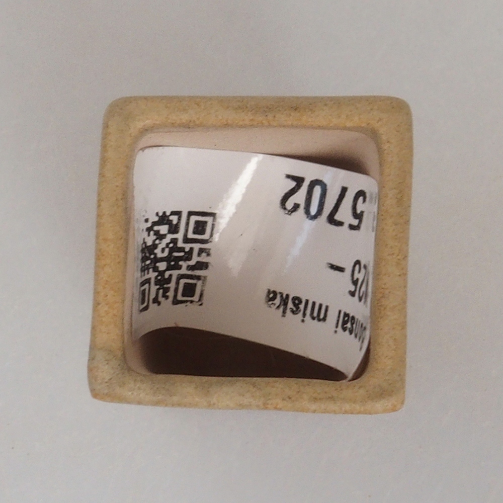 Mini-Bonsaischale 3 x 3 x 5,5  cm, Farbe braun