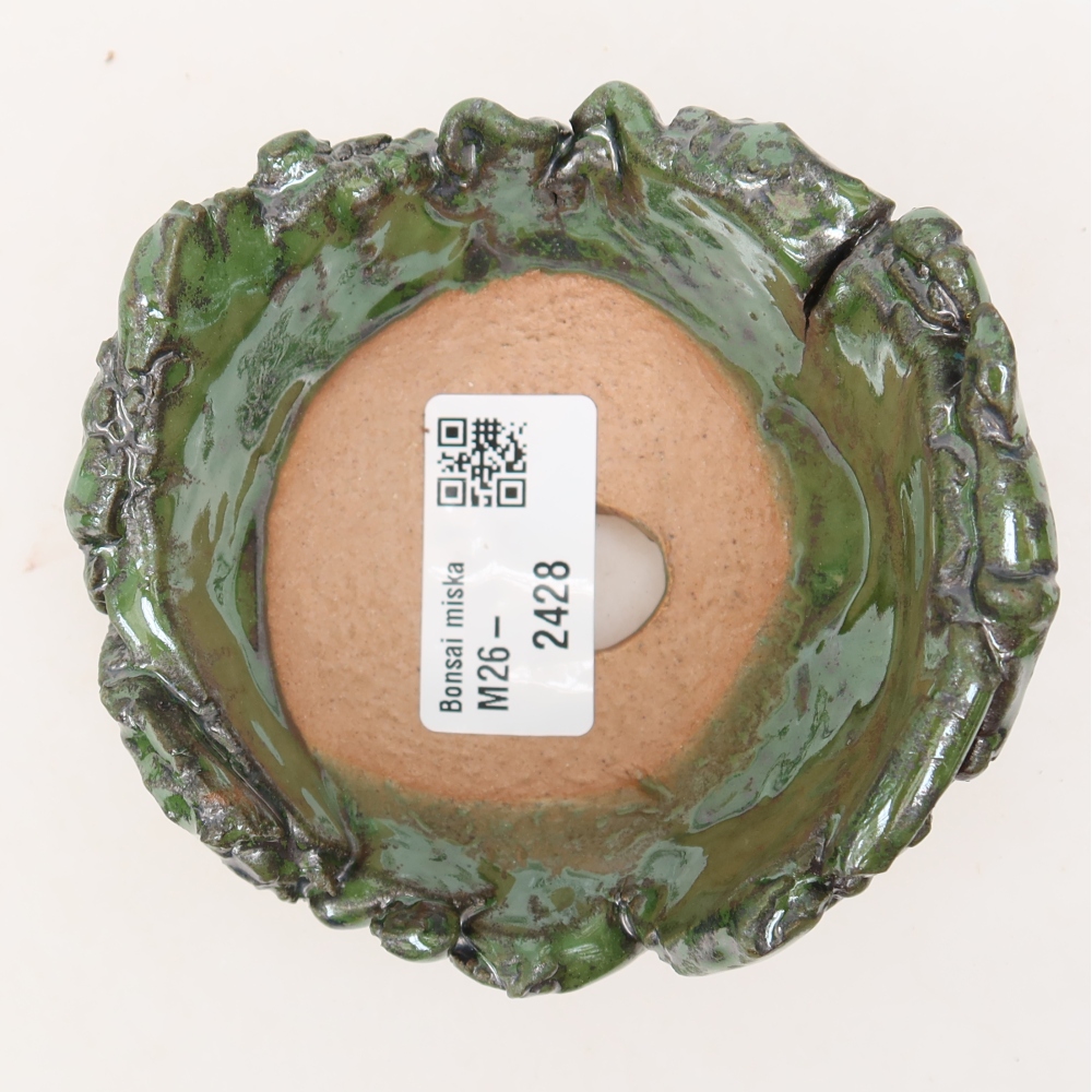 Keramikschale  9,5 x 9 x 6 cm, Farbe: grün