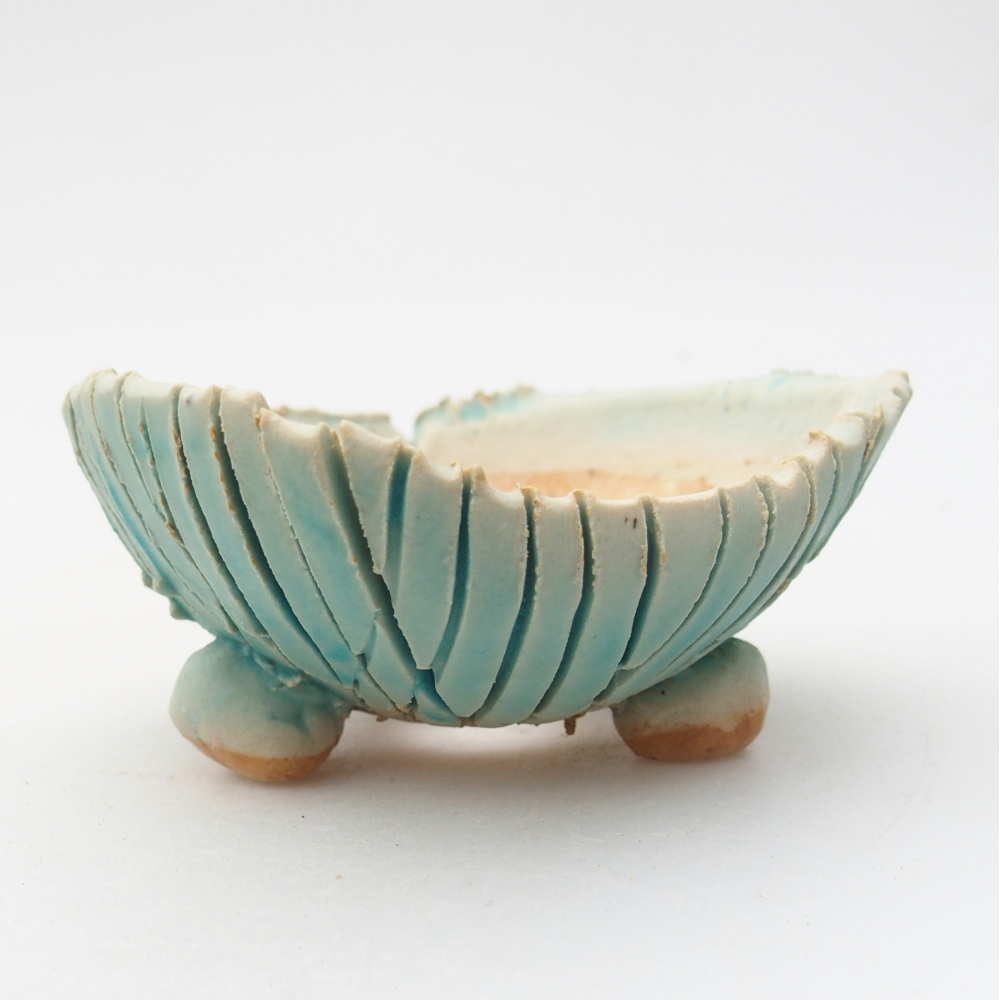 Keramikschale 7,5 x 8 x 4 cm , Farbe blau