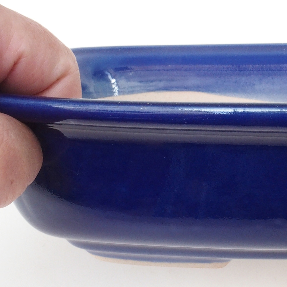 Bonsai-Schale H09 - 30 x 23 x 7,5 cm - blau