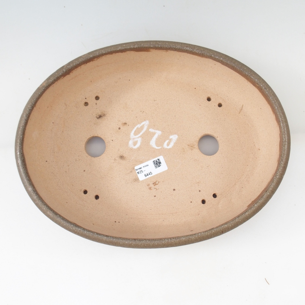 Bonsaischale 33 x 24,5 x 7,5 cm , Farbe braun