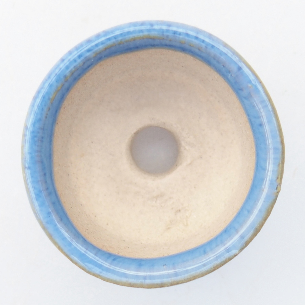 Mini-Bonsaischale 3 x 3 x 2 cm, blau