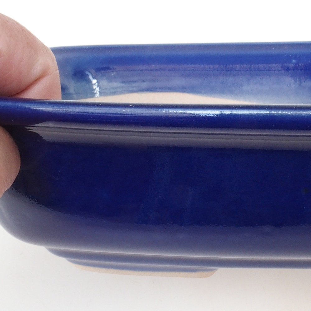 Bonsai-Schale H08 – 25 x 19,5 x 6 cm – blau