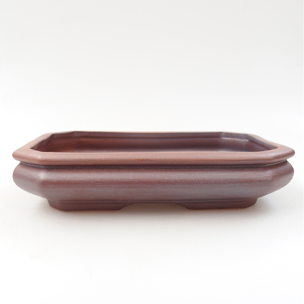 Keramik-Bonsaischale 18,5 x 13,5 x 4 cm, Farbe metallische