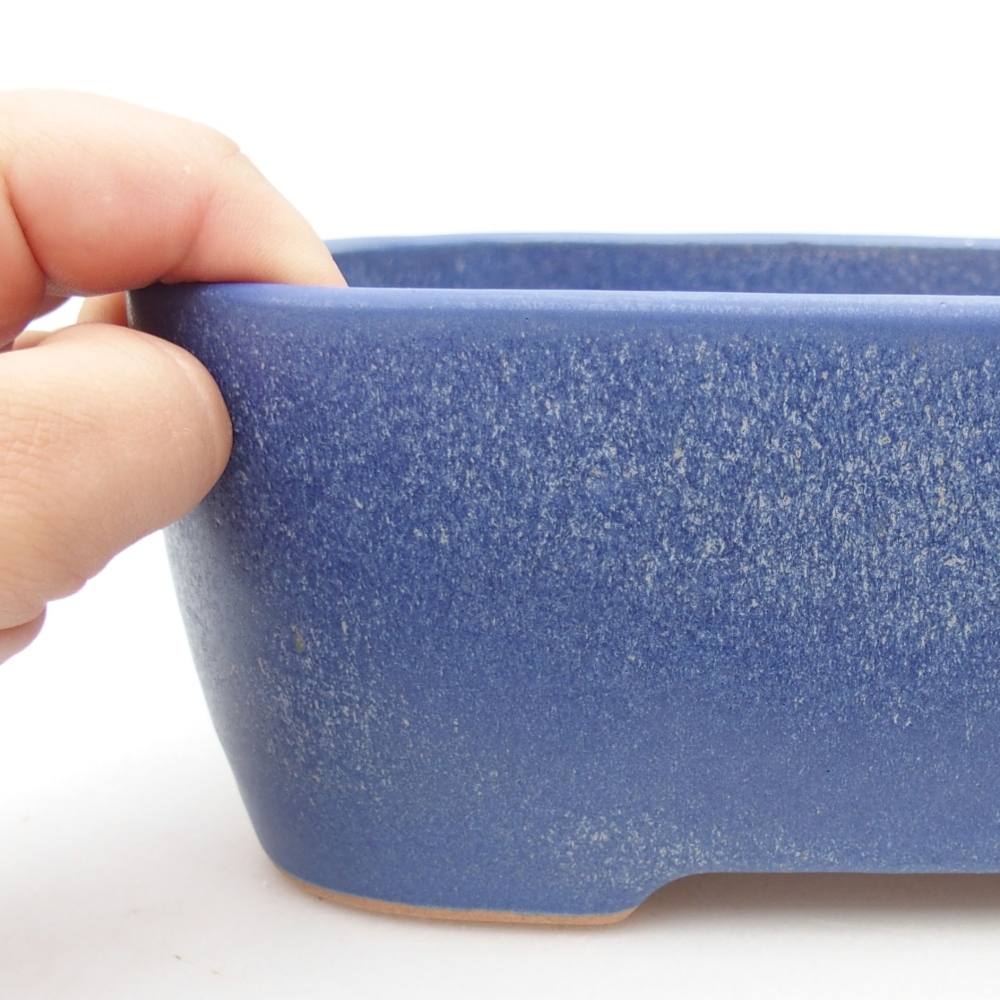 Keramik-Bonsaischale 23 x 18 x 7,5 cm, Farbe blau
