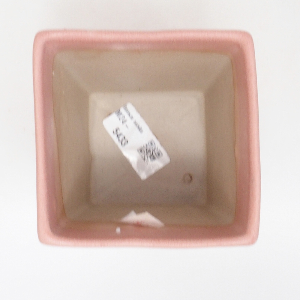 Keramik-Bonsaischale 9 x 9 x 12 cm, Farbe rosa