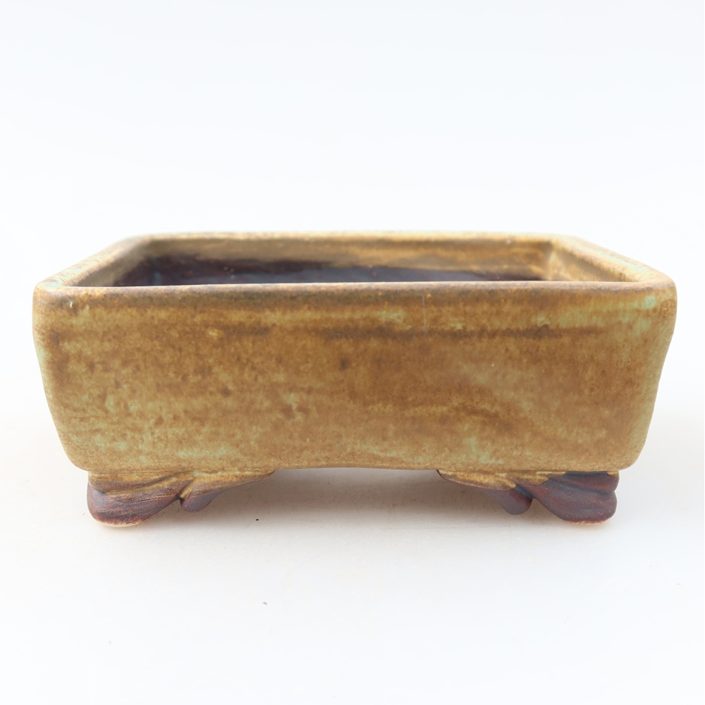 Bonsaischale aus Keramik 10 x 8 x 4 cm, grün