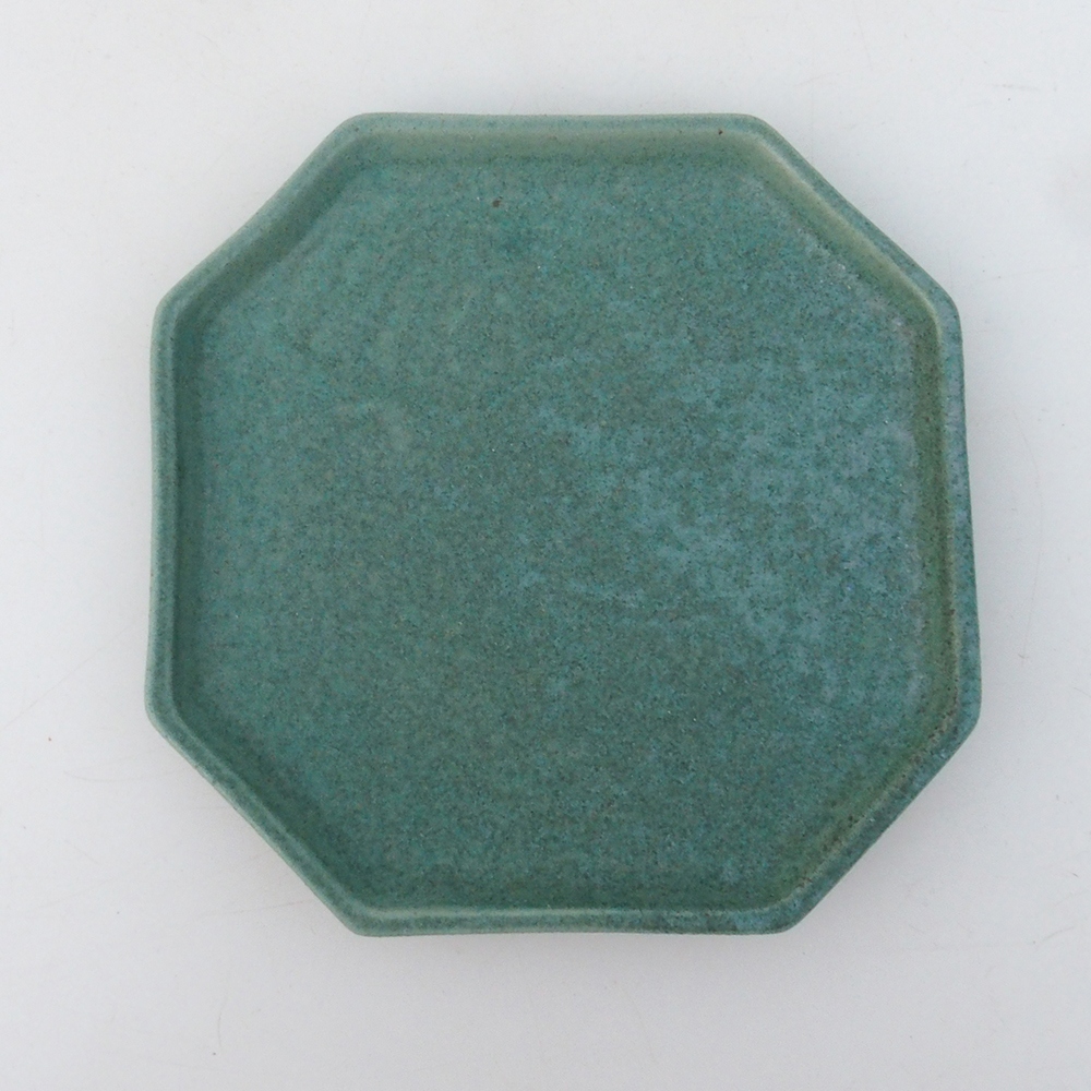 Keramikschale H13 – 12 x 12 x 1 cm – grün