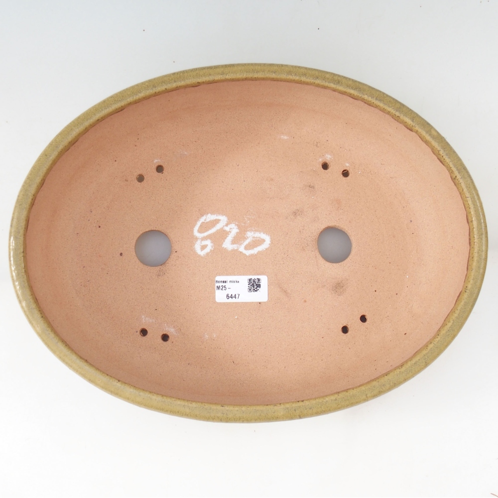 Bonsaischale 33 x 25 x 8,5 cm , Farbe gelb