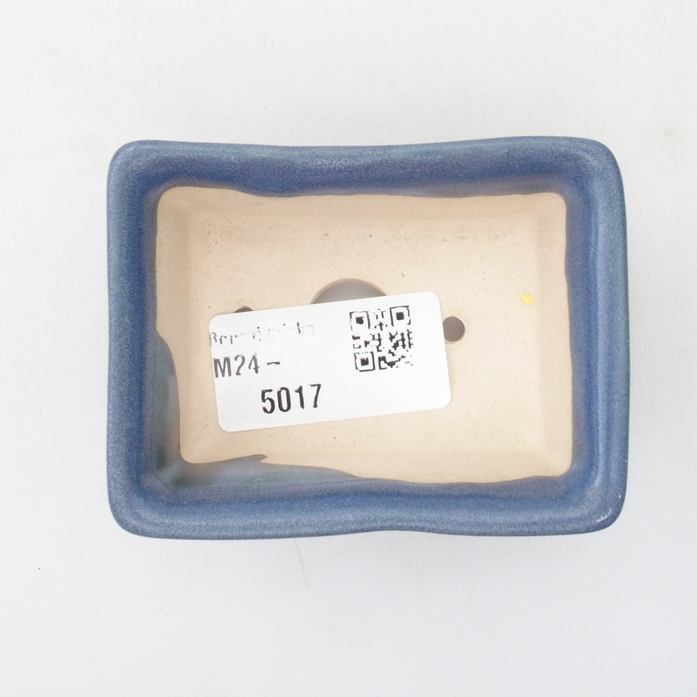 Mini-Bonsaischale 8 x 6 x 3  cm, Farbe blau
