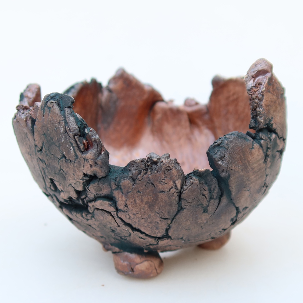 Keramikschale  11 x 11 x 8 cm, Farbe: grün