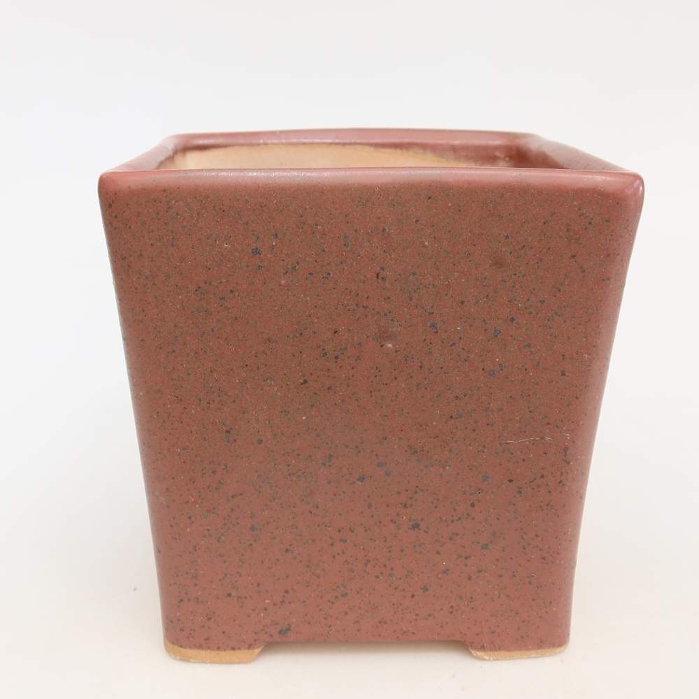 Keramik-Bonsai-Schale 13 x 13 x 14 cm, Farbe: Rosa