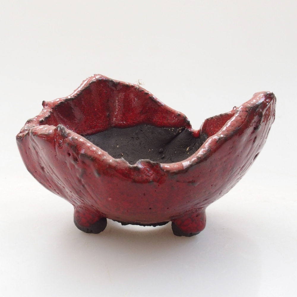 Keramikschale 8 x 7,5 x 5 cm, Farbe rot