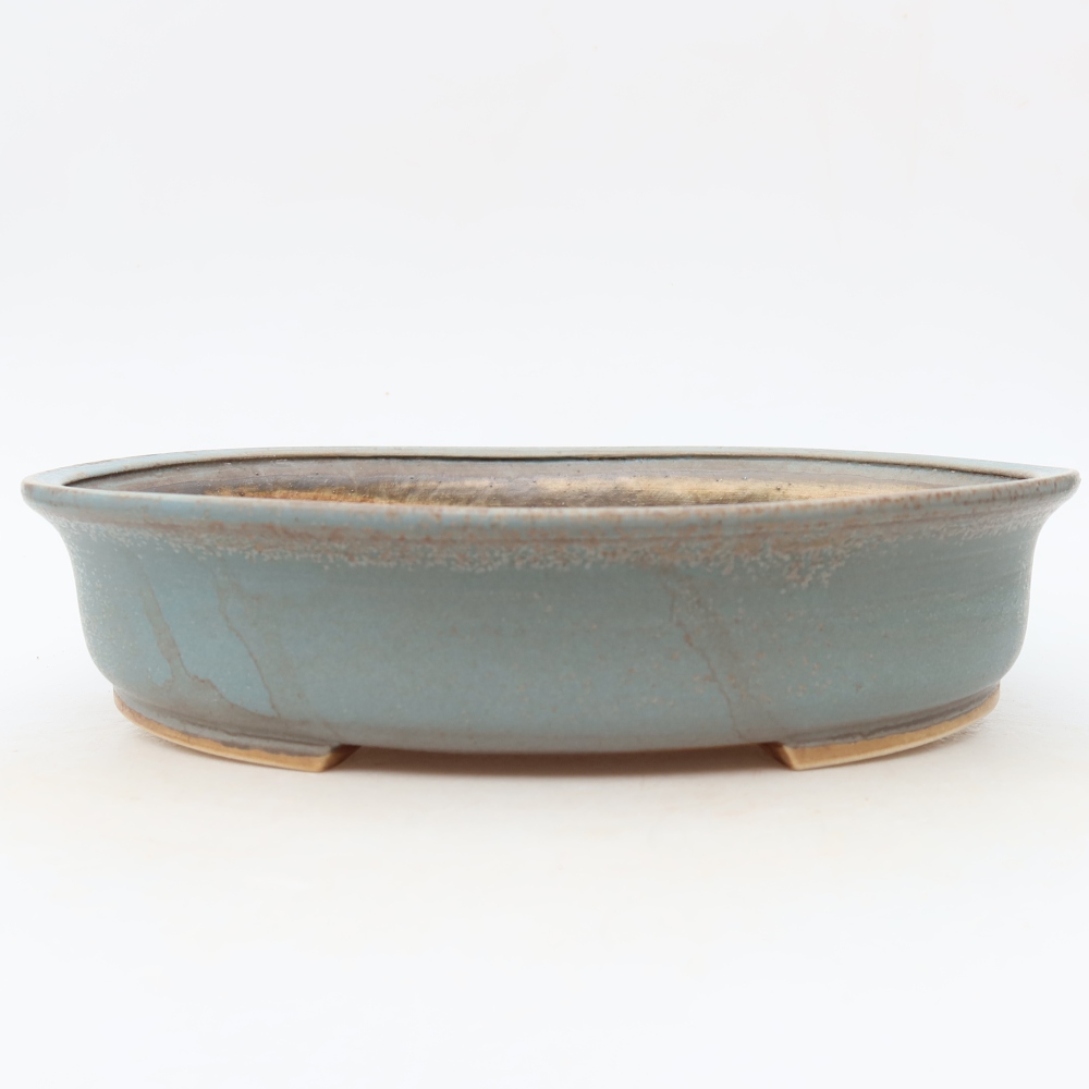 Keramik-Bonsai-Schale 27 x 24 x 5,5 cm, Farbe: Blau