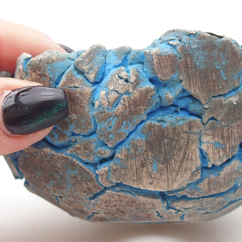 Keramikschale 10,5 x 10,5 x 5 cm , Farbe blau