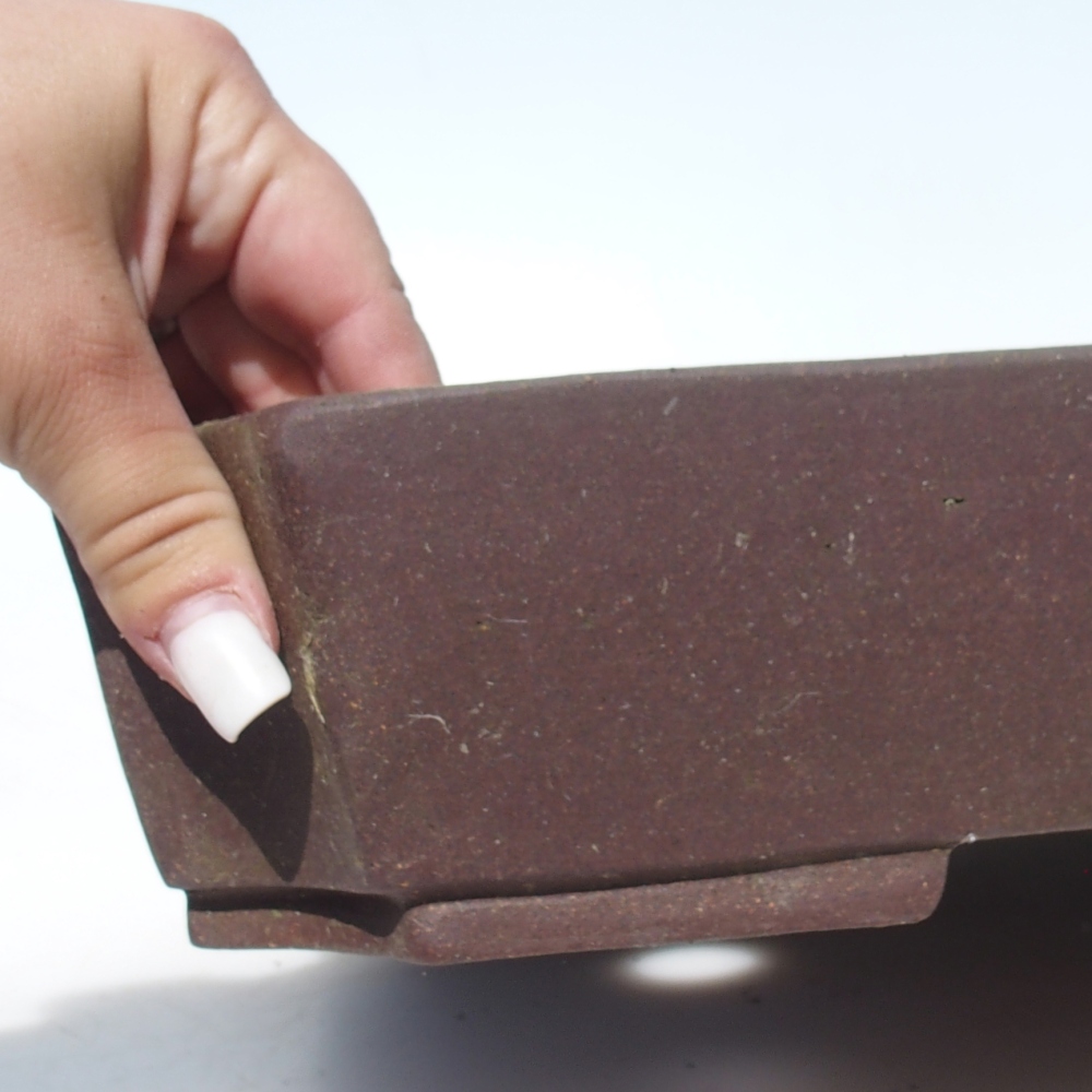 Bonsaischale 44,5 x 32 x 6,5 cm - braun