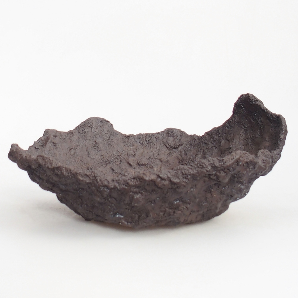 Keramikschale 19 x 15 x 14 cm , Farbe braun