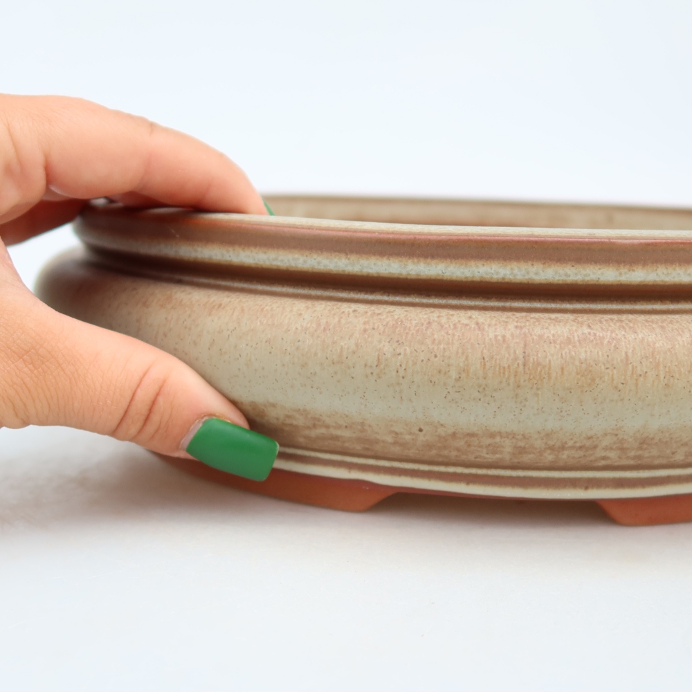 Keramikschale  23 x 23 x 7 cm, Farbe: Beige