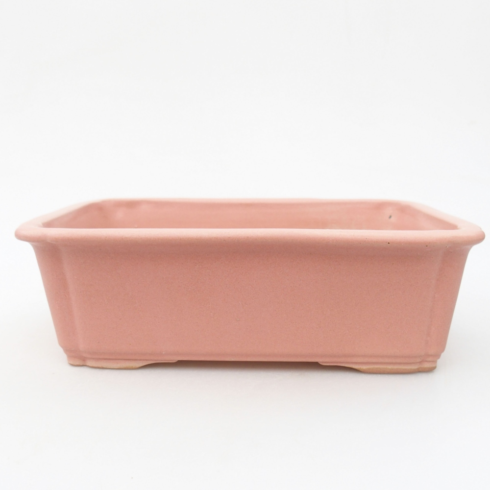 Keramik-Bonsaischale 20,5 x 15 x 6 cm, Farbe rosa