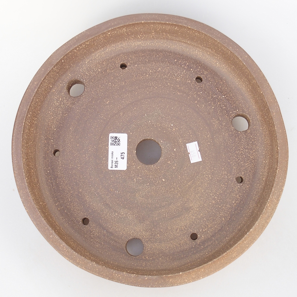 Bonsaischale aus Keramik 27,5 x 27,5 x 6,5 cm, braun