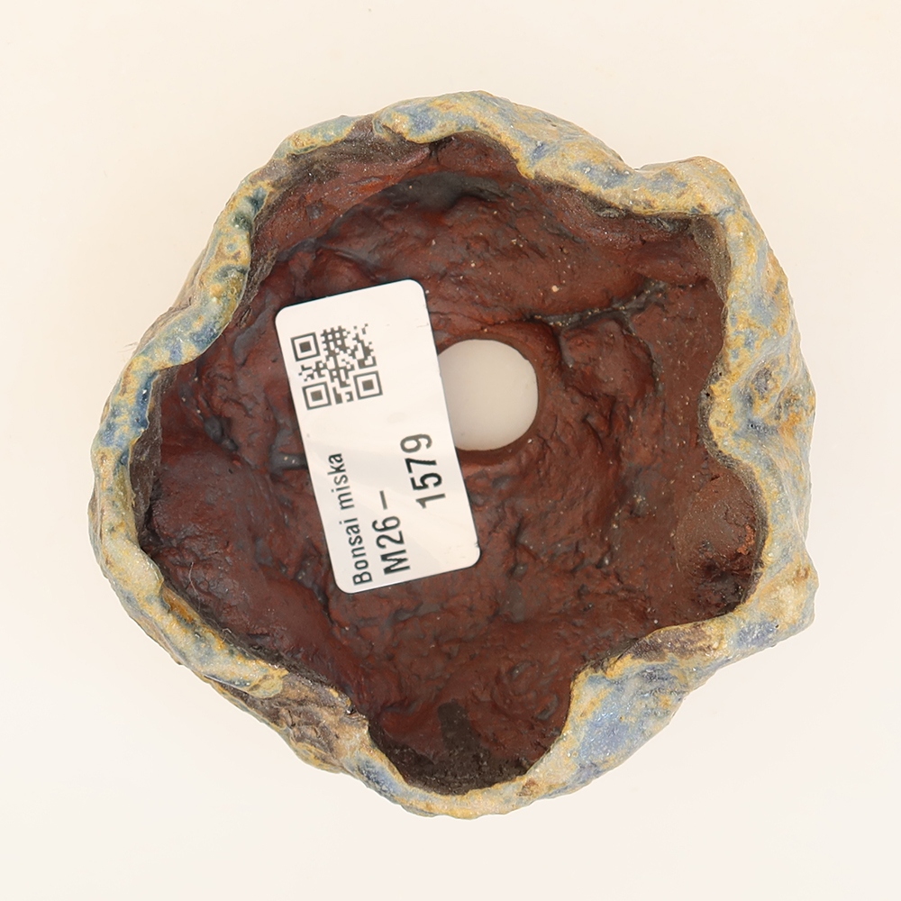 Keramikschale  7,5 x 7 x 5,5 cm, Farbe: Blau
