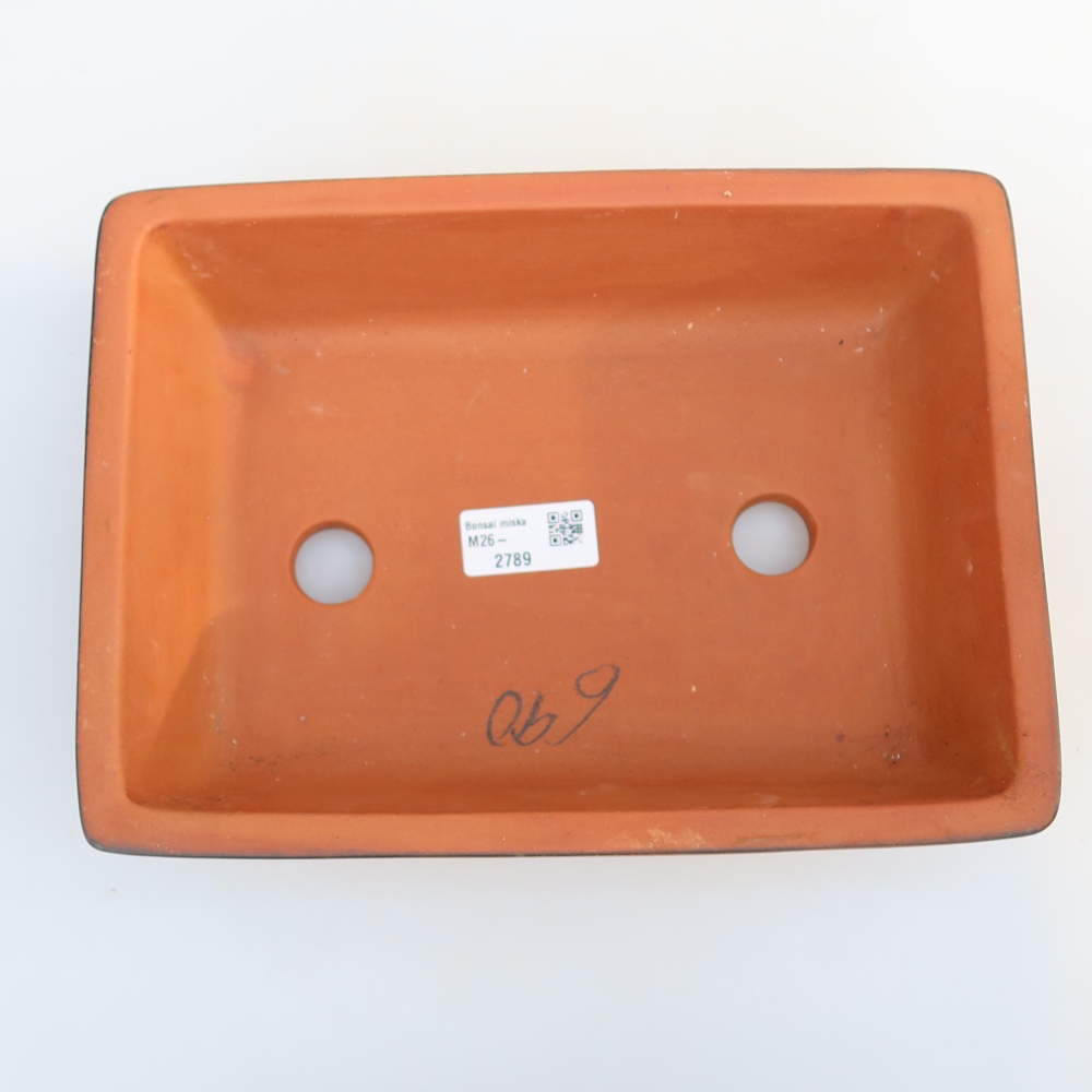 Keramikschale  25,5 x 19 x 7 cm, Farbe: Ziegelrot